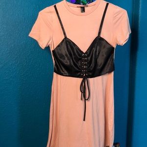 Light pink corset dress